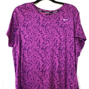 1X Nike running shirt purple